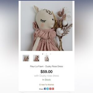 Fluer le fawn plushie